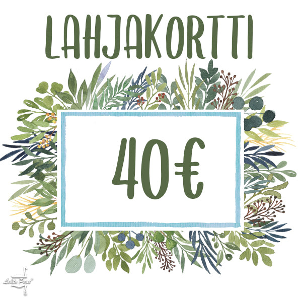 lahjakortti 40 euroa