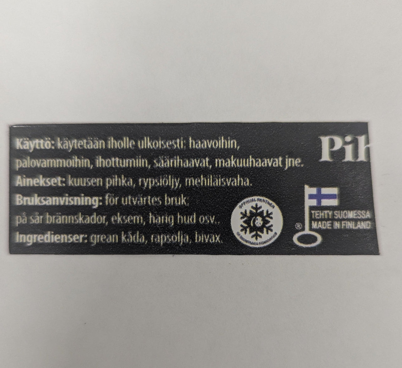 lehtopeat pihkavoide käyttö inci